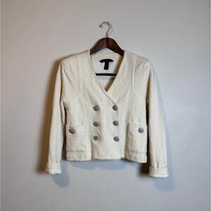 Marc Jacobs Double Breasted Tweed Blazer Jacket - Size S